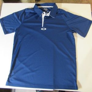 Oakley Hydrolix Blue Polo Shirt Medium